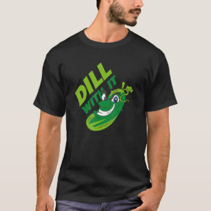 Komkommer dille met het plantaardige veggie augurk t-shirt