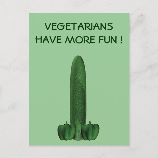 Komkommer en paprika's briefkaart (Voorkant)