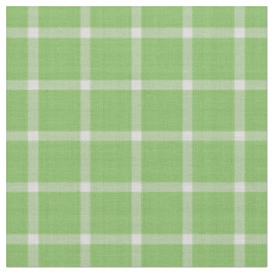 Komkommer Groen en wit geruit gingham Stof