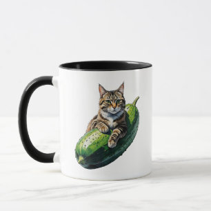 Komkommer Kattenknuffel – Grappig Huisdier Liefheb Mok