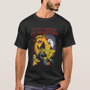 Komkommer Vs Vampurr Kat Grappig Cadeau T-shirt