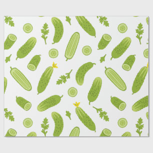 komkommeraugurk groente veganistisch vegetarisch cadeaupapier