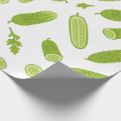 komkommeraugurk groente veganistisch vegetarisch cadeaupapier (Hoek)
