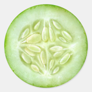 Komkommermacro Ronde Sticker