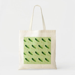 Komkommers, cukes, groene groenten tote bag