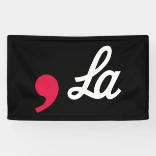 Komma La Grappige Leestekens Kamala Harris Spandoek
