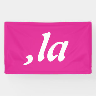 Komma La Kamala Harris - aangepaste tekst ontwerp Spandoek