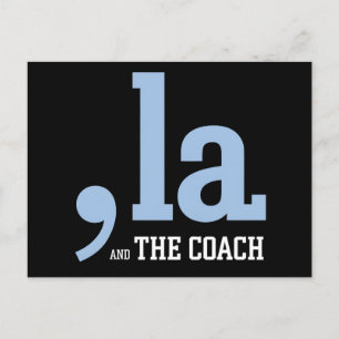 Komma La Kamala Harris Tim Walz Coach 2024  Briefkaart