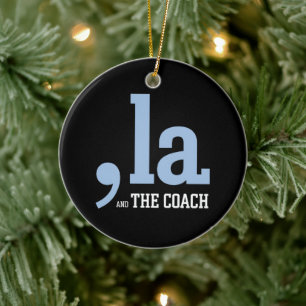 Komma La Kamala Harris Tim Walz Coach 2024 Keramisch Ornament