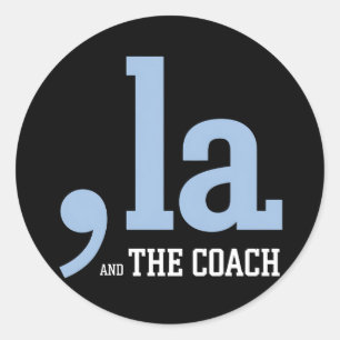 Komma La Kamala Harris Tim Walz Coach 2024 Ronde Sticker