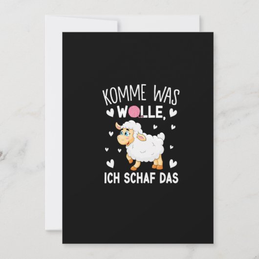 Komme was Wolle Ich Schaf Das Save The Date (Voorkant)
