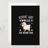 Komme was Wolle Ich Schaf Das Save The Date (Voorkant / Achterkant)