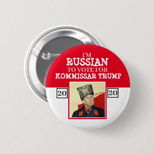 Kommissar Trump Ronde Button 5,7 Cm (Voorkant /achterkant)