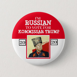 Kommissar Trump Ronde Button 5,7 Cm