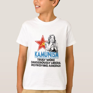 Kommunisme Anti Kamala Stem Trump 2024 Grappig Pol T-shirt