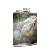 Komodo draak over de rotsen heupfles (Rechts)