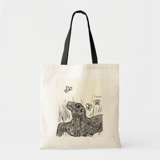 Komodo Dragon Basking in Beauty Tote Bag (Voorkant)