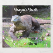 Komodo Dragon: Dragon's Breath Wijn / Bierlabel Bier Etiket (Enkel label)