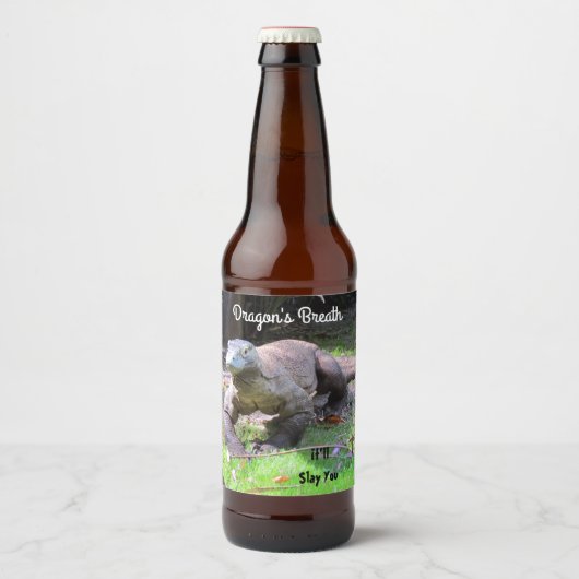 Komodo Dragon: Dragon's Breath Wijn / Bierlabel Bier Etiket (Voorkant)