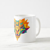 Komodo Dragon Geometric Art T-shirt Koffiemok (Voorkant rechts)