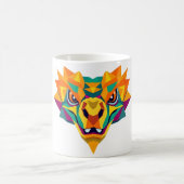 Komodo Dragon Geometric Art T-shirt Koffiemok (Center)