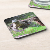 Komodo Dragon Hard Plastic / Cork Onderzetters (Linkerzijde)