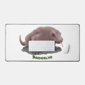 Komodo dragon illustratie bureaumat (Keyboard & Muis)