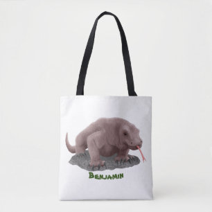 Komodo dragon illustratie draagtas
