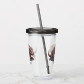 Komodo dragon illustratie gepersonaliseerd acryl drinkbeker (Links)
