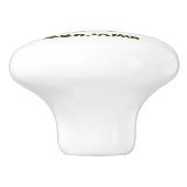 Komodo dragon illustratie keramische knop (Zijkant)