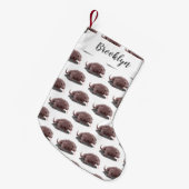 Komodo dragon illustratie kleine kerstsok (Voorkant (Hangend))