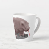 Komodo dragon illustratie latte mok (Rechterhoek)