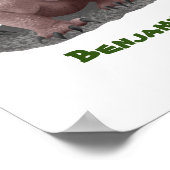 Komodo dragon illustratie poster (Hoek)