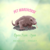 Komodo dragon illustratie raamsticker (Vel 3)