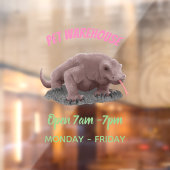 Komodo dragon illustratie raamsticker (Vel 2)