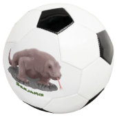 Komodo dragon illustratie voetbal (Drie kwart)