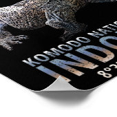 Komodo Dragon, 's werelds grootste hagedis. Poster (Hoek)