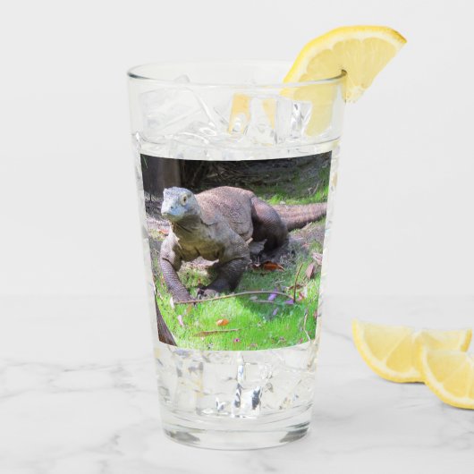 Komodo Dragon Tumbler / Shaker Glas (Achterkant ijs)