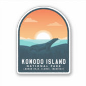 Komodo Island Nationaal Park Indonesië Sticker (Voorkant)