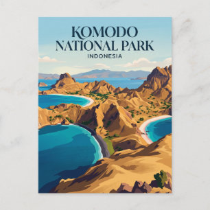 Komodo Nationaal Park Indonesië Briefkaart