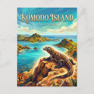 Komodo Nationaal Park Indonesië Briefkaart