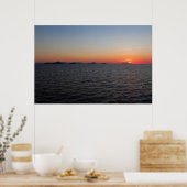 Komodo Sunset Poster (Keuken)