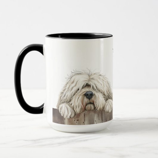 Komondor Dog Mug (Gauche)