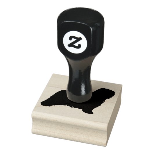 Komondor Hondenras Silhouet Rubberstempel (Stempel)