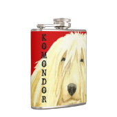 Komondor kleurenblok heupfles (Rechts)