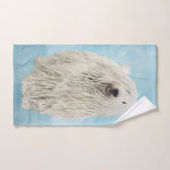 Komondor schilderen - Kute Original Dog Art Bad Handdoek (Handdoek)