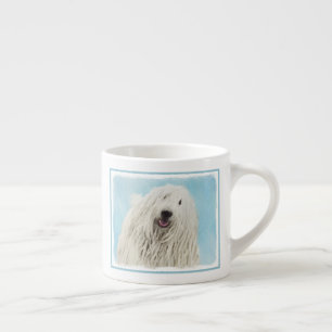 Komondor schilderen - Kute Original Dog Art Espresso Kop