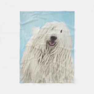Komondor schilderen - Kute Original Dog Art Fleece Deken