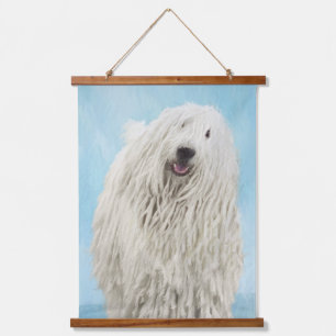Komondor schilderen - Kute Original Dog Art Hangend Wandkleed