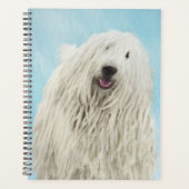 Komondor schilderen - Kute Original Dog Art Planner (Voorkant)